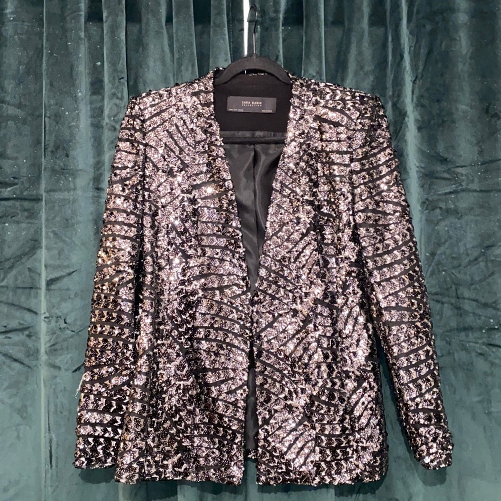 ✨Zara Sequin Blazer ✨